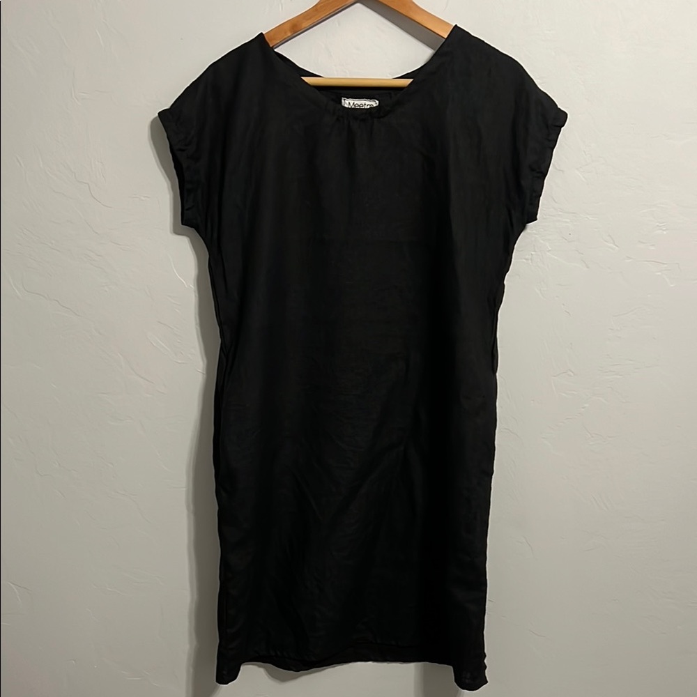 100% European Linen Mini Dress